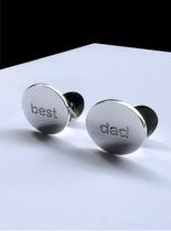 BEST DAD ROUND CUFF LINKS