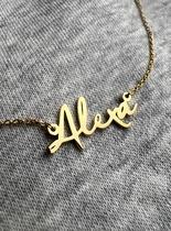 COLLAR NOMBRE EN ORO DE 14K